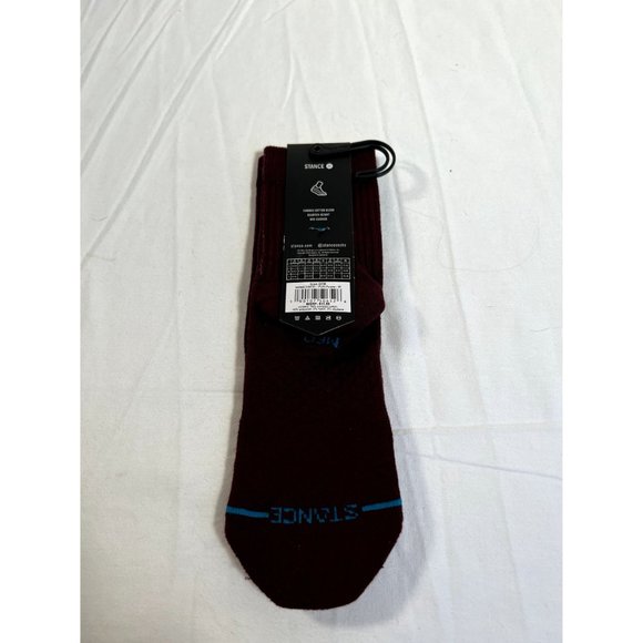 Stance Icon QTR Socks sz Medium Wine NWT - Picture 3 of 4